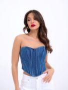 6241 KOT BLUZ-MAVİ resmi